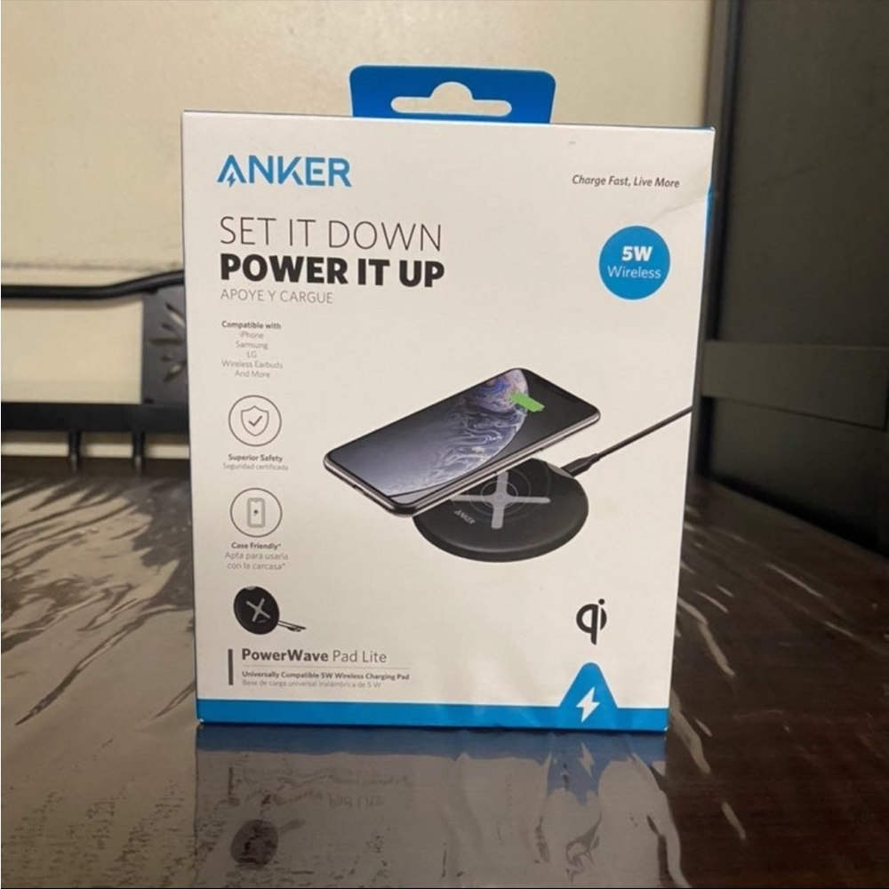 Anker PowerWave 5 Pad Black,Charging pad /New